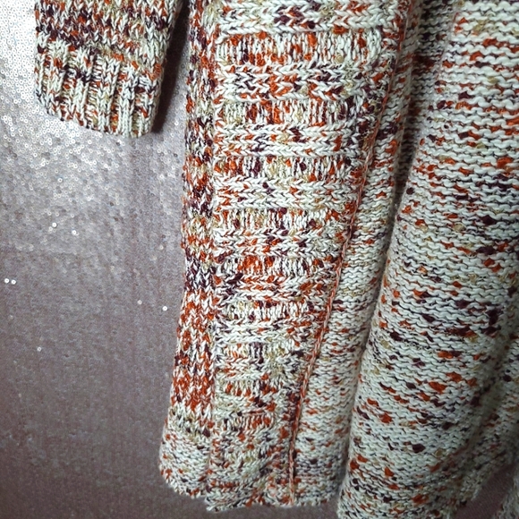 Coldwater Creek BNWT PL duster cardigan - Ivory Multi - Picture 6 of 9